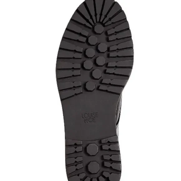 Louise Et Cie Saliha Chunky Brown Leather Lug sole moto chic Boot 11M/43 NWOB - Picture 6 of 10